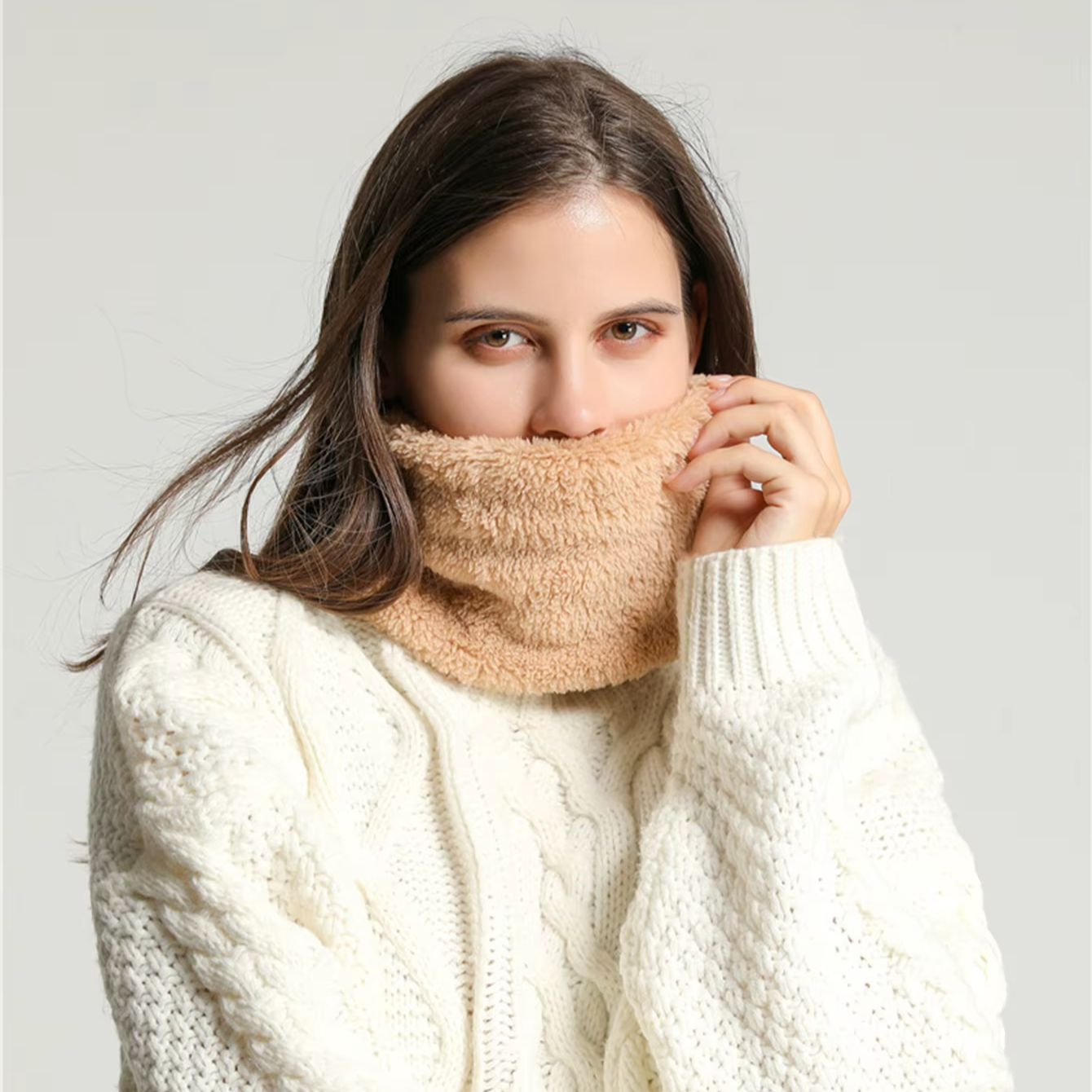 Neck Gaiter Fleece - Rahat Kullanımlı Mercan Polar Boyunluk, Kışlık
