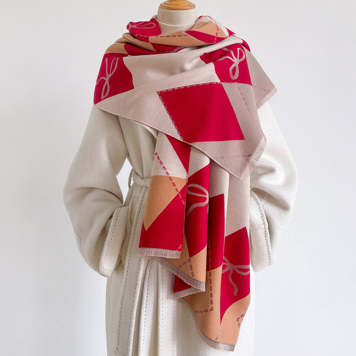 Kadınlar için İmitasyon Kaşmir - Cashmere Pashmina Wrap incelemesi ve fiyatı