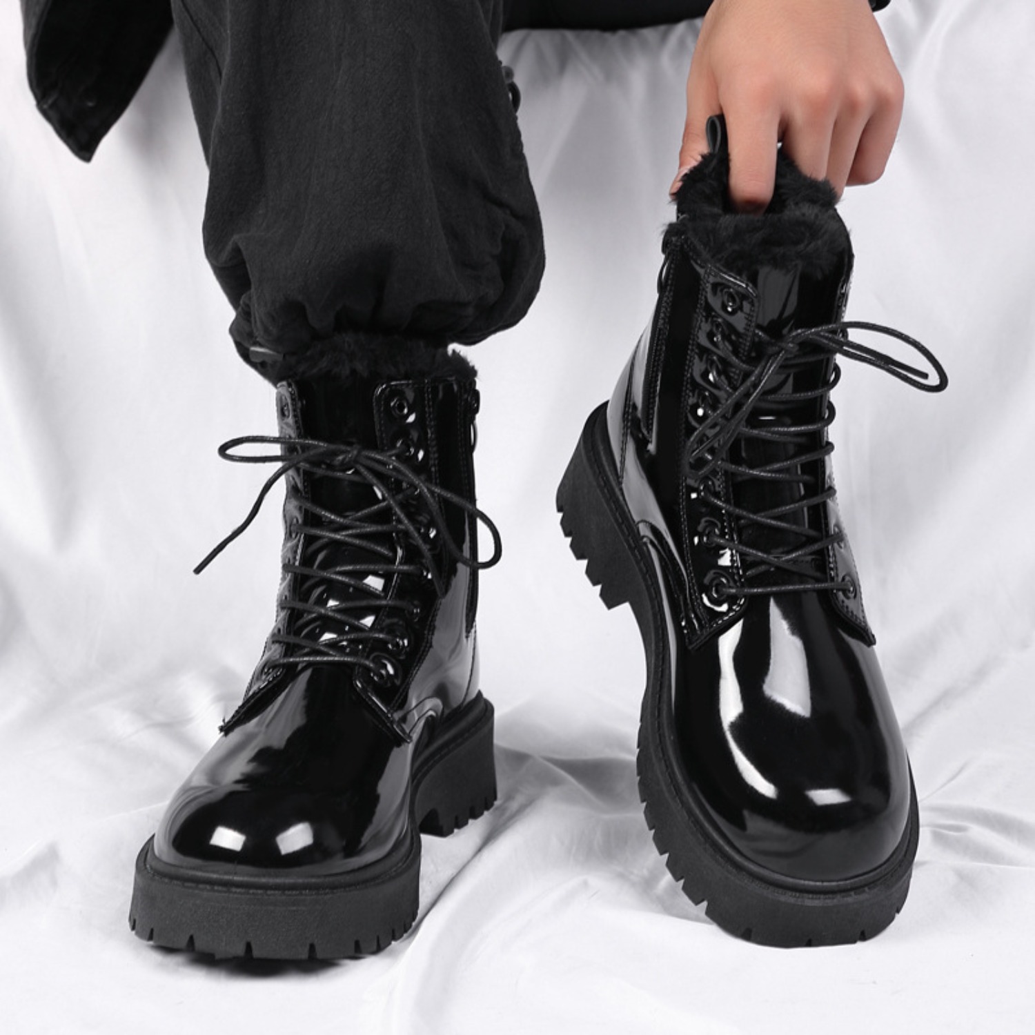 Erkekler için sıcak pelüş yüks - Waterproof Winter Boot incelemesi ve fiyatı